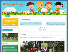 Tablet Screenshot of mothercareschool.org